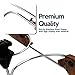 Zone Tech Car Auto Stainless Steel Seat Headrest Coat Hanger Jackets & Suits Holder with Wood Grain Finishing