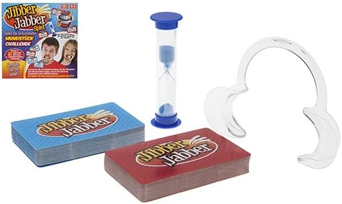 Jibber Jabber Party Game - The Hilarious Mouthpiece Game for Christmas Party Loud Mouth Board Game Challenge - German Edition Version - Family Games