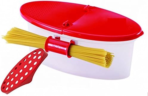 Addies Kitchen Microwave Oven Pasta Maker And Food Steamer With Built In Collander And Rinse Basket