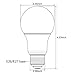 TORCHSTAR A19 LED Light Bulbs 60W Equivalent, UL Listed, 3000K Warm White, Dimmable, 9W, 800lm, Flicker Free, E26 Standard Base LED Bulb for Ceiling Fan, Lamp, 15,000hrs, Pack of 6