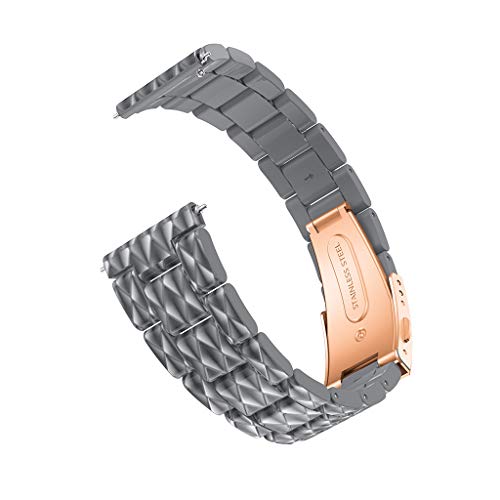 YRD TECH 42mm for Samsung Galaxy Watch Watch Band Replacement Strap Luxury Acetel (Gray)