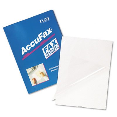 Accufax Fax Document Carriers, Reusable, 8-1/2"x11", White, 10/Box PMF099DC