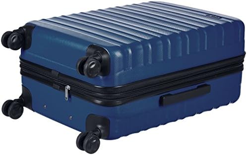 Amazon Basics Hardside Spinner Suitcase Luggage - Expandable with Wheels - 26 Inch, Navy Blue 3 Amazon Basics Hardside Spinner Suitcase Luggage - Expandable with Wheels - 26 Inch, Navy Blue