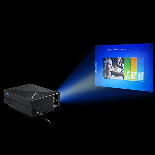 Amalen GM60 Mini LED Projector LCD 800 Lumens MultiMedia Portable Home Theatre Game Fun