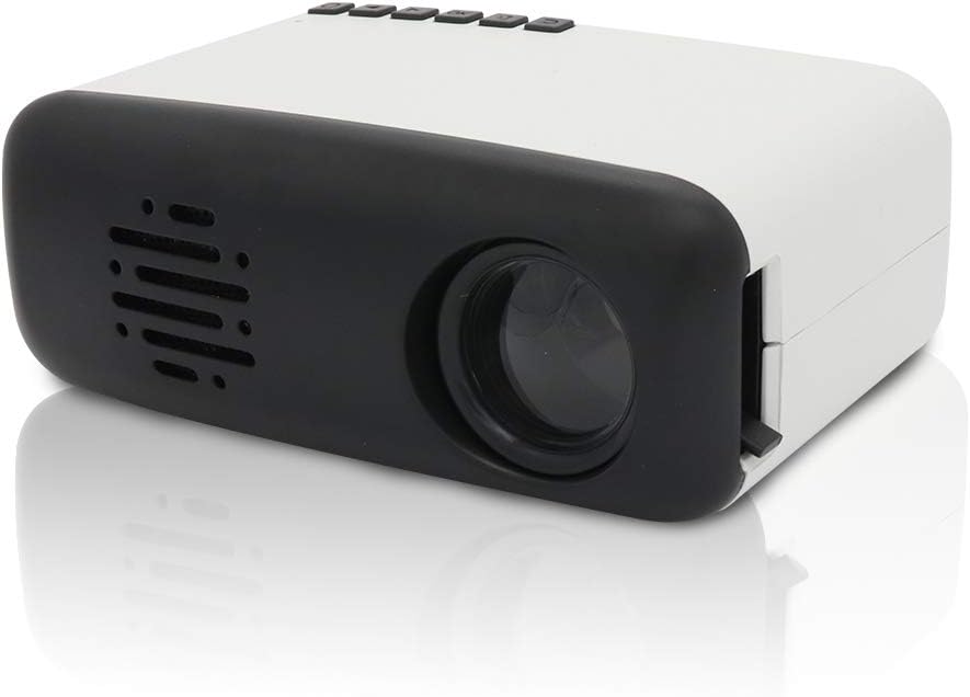 Amazon Com Mini Portable Projector Merlinae Led Projector Compatible With Hdmi Av For Computer Movies And Video Games For Children Gift Black Electronics