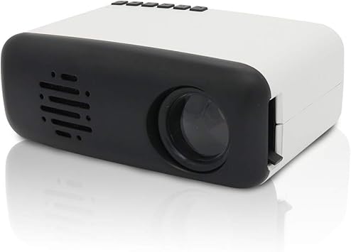 Amazon Com Mini Portable Projector Merlinae Led Projector Compatible With Hdmi Av For Computer Movies And Video Games For Children Gift Black Electronics