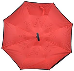 Colorbrella Inverted Umbrella Automatic Double Layer - Keep the Wet Side Enclosed When Stored - Hands Free C-Shaped Handle &amp; Windproof Design