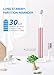 FLEXFORCE Electric Toothbrush for Adults, Rechargeable Toothbrush with 3 Modes and 2 Replacement Heads, Soft Bristles for Sensitive Gum Care, USB Charging Power Toothbrushes for Travel(Rose-Gold)
