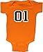 Dukes of Hazzard 01 General Lee Baby Infant Romper Onesie