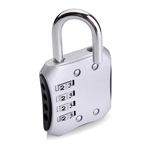 SEPOX Resettable Combination Travel Padlock,Luggage Padock, 4 Digit Combination Padlock for Suitcase, Travel Bag, and Gym Lockers, Filing Cabinets, Toolbox, Case,pack of 2