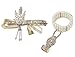 BABEYOND 1920s Flapper Headband and Gatsby Bracelet Adjustable Ring Set Great Gatsby Inspired Leaf Simulated 1920s Jewelry Set Gold-Tone