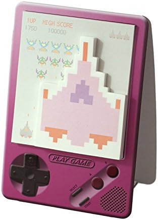 Sticky Notes Pad, Original Sticky Notes Pad by The Blank, Variety Of Shapes and Colors, Vintage Device Designs, Charming and Nostalgic Styles (Game Boy Galaxy – Pink)