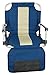 Stansport Tubular Frame Folding Stadium Seat with Arms - Blue/Tan (G-8-50)