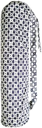 Yoga Mat Bag - Inside Pocket - Purple Abstract Modern - 11 x 28 - Washable - Shoulder Strap Drawsring - geometric