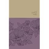 NIV, Beautiful Word Coloring Bible, Large Print, Leathersoft, Purple/Tan