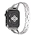 Apple Watch 3 band,Lwsengme Stainless Steel Smart Watch Band for Apple iWatch/Apple Watch Series 3/1/2Apple Watch Nike+/ Apple Watch Hermès,Edition(38mm-Stainless Steel-Silver-05)