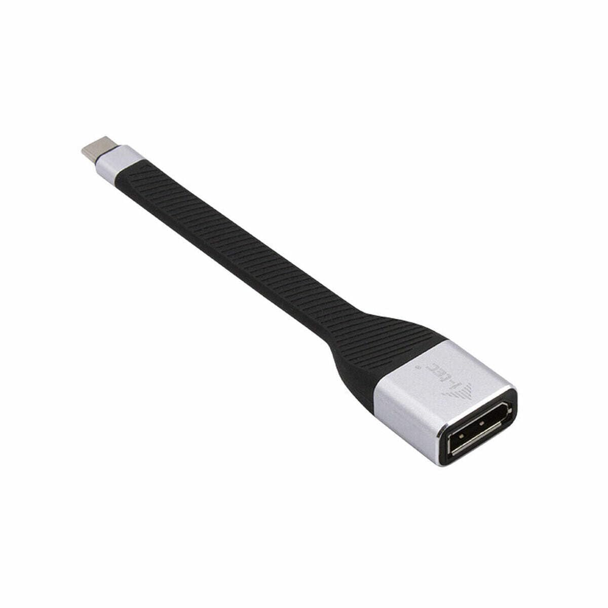 i-tec USB-C to DisplayPort Flat Cable Adapter 1x DisplayPort 4K 60Hz for Windows Mac OS Thunderbolt 3 Compatible