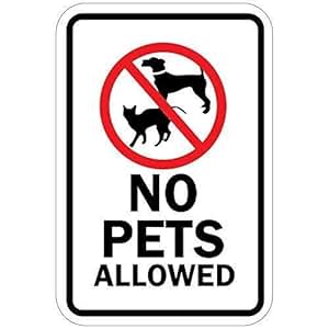 Amazon.com: No Pets Allowed with Symbol Funny Sign Gift for Women Outdoor Metal Aluminum Metal Amazon.com: No Pets Allowed with Symbol Funny Sign Gift for Women Outdoor Metal Aluminum Metal