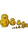 10pcs Cutie Lovely Adorable Mini Animal Theme Nesting Dolls Matryoshka Russian Doll Popular Handmade Kids Girl Gifts Toy Perfect Mother's Day Gift (Yellow Duck)