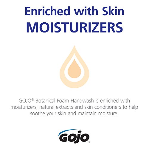 GOJO Botanical Foam Handwash Refill, Botanical, 1250mL Refill [Single 1250ml Refill] "Pack of 3"