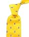 Scott Allan Colection Men's Yellow Tie | Fluer De Lis Necktie Cannary Yellow | Jacquared Woven Neckties | Canary Yellow Neck Tie