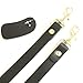 Lam Gallery Split Leather Purse Strap Replacement Black Wide 5/8