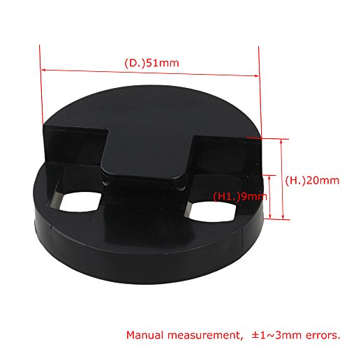 Black Bass Rubber Mute for String Double Bass Round with Double Holes - Thumbnail 2