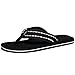 NewDenBer NDB Men's Classical Light Weight III Flip-Flop (10 D(M) US, Black White)