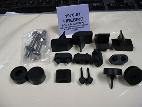 1970 1971 1872 1973 1974 1975 1976 1977 1978 1979 1980 1981 PONTIAC FIREBIRD BODY BUMPER KIT - DOORS, HOOD, TRUNK & GLOVE BOX BUMPERS