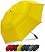 EEZ-Y Golf Umbrella - 58 Inch Windproof Rain Umbrellas w/Double Canopy - Compact, Portable & Break Resistant for Travel – Yellow
