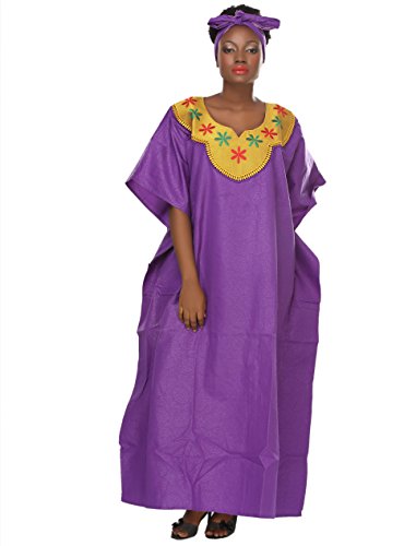 African Planet Women's Long Kaftan dress Maxi 1 Size Plus Women Caftan Gown