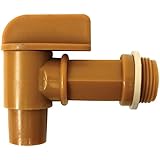 Lumax LX-1725 3/4â€ Male Barrel Faucet with EPDM Gasket. for use with 15, 30, 55 Gallon Plastic or Steel Drums. Tough & Durable Polyethylene Material for Good Resistance to Chemicals