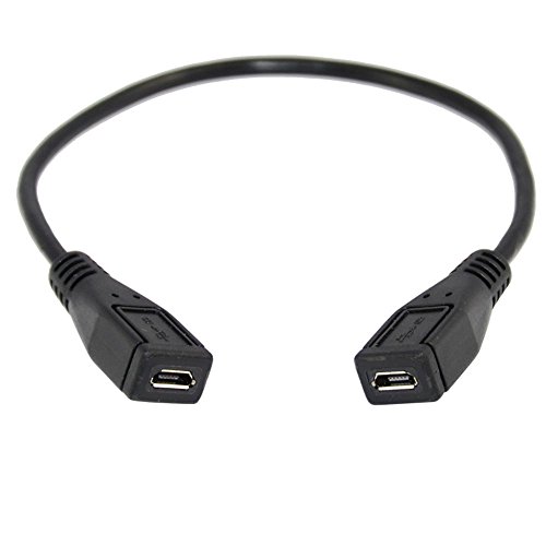 Inovat 25cm USB 2.0 Micro 5pin 5p Female to female Socket Short Extension adapter Cable