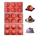 BAKER DEPOT Dome Silicone Mold for Cake Decorating Jelly Pudding Candy Chocolate Semicircle Silicone Mousse Mold(3 pcs Different Shape)