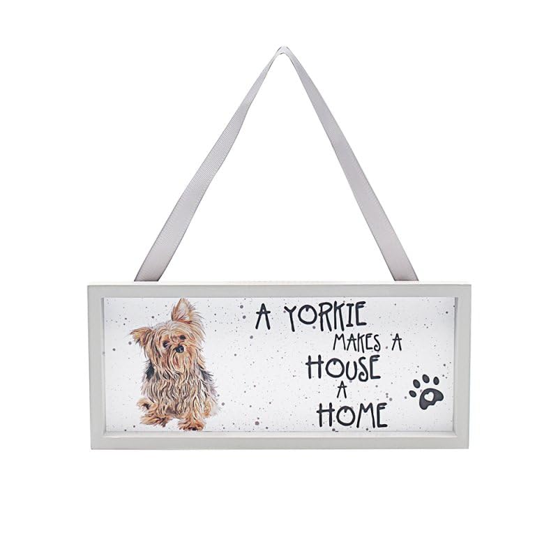 Lesser & Pavey British Designed Dog Lover Quotes Plaque | Loving Message Plaque For Home or Office | Yorkie Great Friendship Gifts For Birthdays - Sarah Boddy
