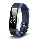 Fitness Tracker, Juboury Slim Heart Rate Smart Bracelet Wearable Pedometer Touch Screen Activity Tracker Fitness Watch for Android and IOS Smart Phones