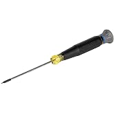Klein Tools 6243 Mini Precision Screwdriver, 3/32-Inch Slotted, Features Cushion-Grip Handle, Rotating Cap, Color Coded Ring, 3-Inch Shank