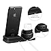 Charging Stand Compatible with Apple Watch, 3 in 1 Charging Station Silicone Compatible with iWatch Series 5/4/3/2/1, Airpods, iPhone 11/Xs/Xs Max/Xr/X/8/8 Plus/7/7 Plus/6 (Not Include Cable/Adapter)