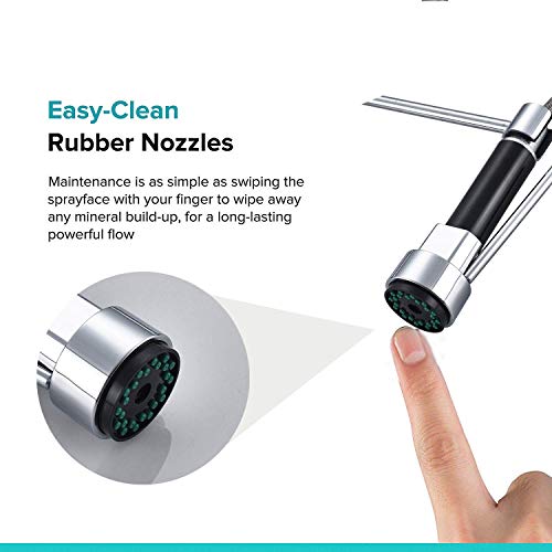WYYSYNXB Sink Mixer Tap Kitchen Faucet 360 Degree Rotation Single Holder Single Hole Pull Out Sprayer Swivel Mixer Spout Dual Sprayers Kitchen Sink Tap