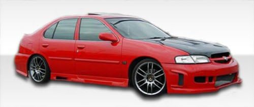1998-2001 Nissan Altima Duraflex Spyder Kit- Includes Spyder Front Bumper (102018), Spyder Rear Bumper (102019, and Spyder Sideskirts (102020). - Duraflex Body Kits