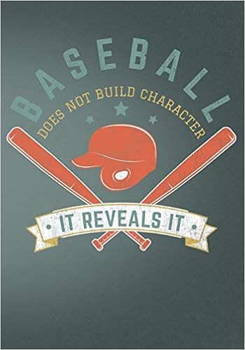 Amazon Com Baseball Does Not Build Character It Reveals It Retro Vintage Baseball Scorebook Press Co First Journal 圖書
