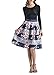 Hanlolo Womens Floral Skirt Casual High Waist Midi A Line Skrits Dress 10