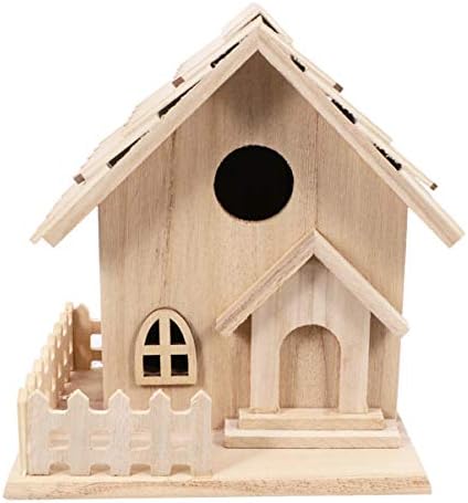 Balacoo 鳥の巣箱ケージインコ繁殖箱木製の巣箱恋人たちのオカメインコオウムコニュア 国際ブランド ベージュ