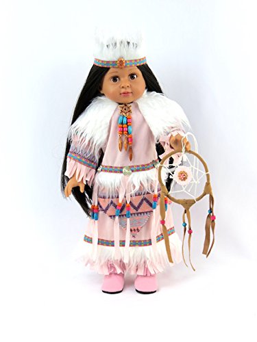 Pink Native American Outfit with Dreamcatcher | Fits 18
