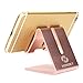 Honsky Solid Portable Universal Aluminum Desktop Desk Stand Hands Free Mobile Smart Cell Phone Holder Tablet Display Stand, Rose Gold primary