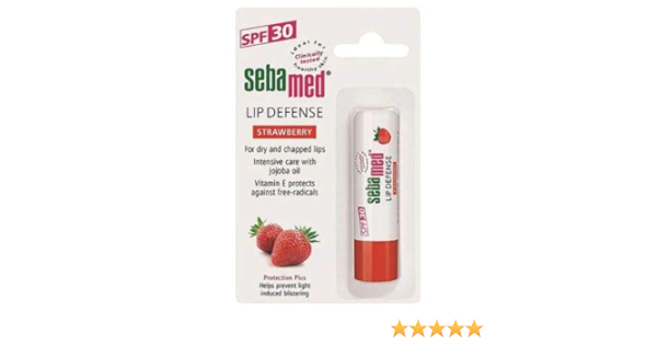 Amazon Com Sebamed Lip Defense Spf30 Strawberry 4 8g Provides Fruity Moisturizing Care For Dry And Chapped Lips Everything Else