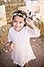CVERRE Flower Girl Lace Dress Country Dresses with Sleeves 1-6 (White, 130)