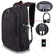Tzowla Travel Laptop Backpack Water Resistant Anti-Theft Bag with USB Charging Port and Lock 15.6 Inch Computer Business…