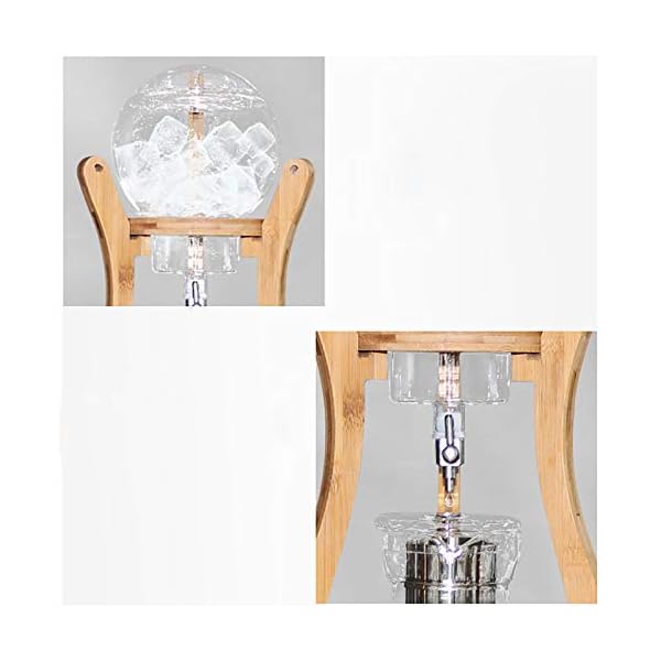 Susulv Tropffreie Eiskalte Kalte Kaffeemaschine S-förmiges EIS Tropfkaffee Pot Ice Brew Fresh Brew Pot Haushalt Glas… – Bild 4
