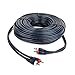 RCA Cable Car Audio - RCA Cables - RCA Subwoofer Cable - RCA Home Theater Projector - RCA Projector - Audio Video Cables - Stereo Audio Cable - 50 ft - 15.2 M - 2 Male to 2 Male - STEREN 254-230BL